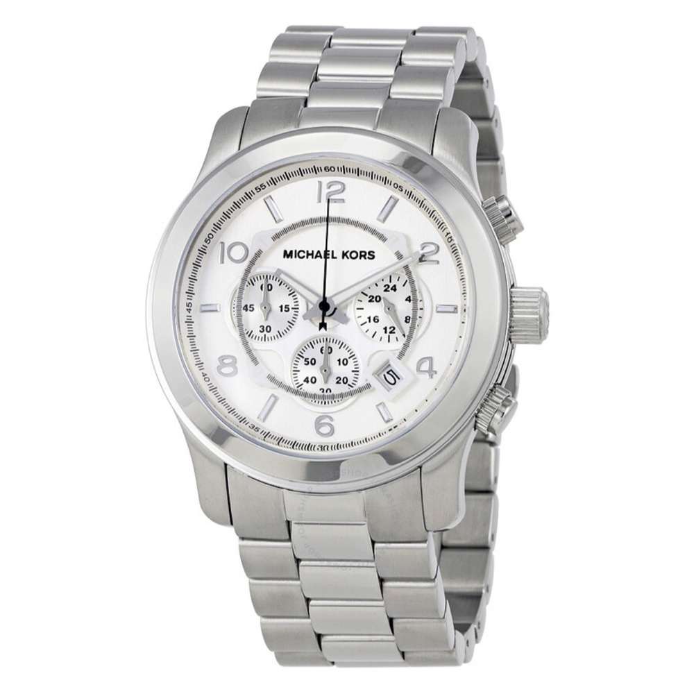 Michael Kors Oversized Chronograph Watch - Silvertone